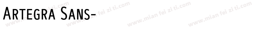 Artegra Sans字体转换